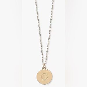 Kate Spade Mini Initial Pendant Necklace, G, NWT